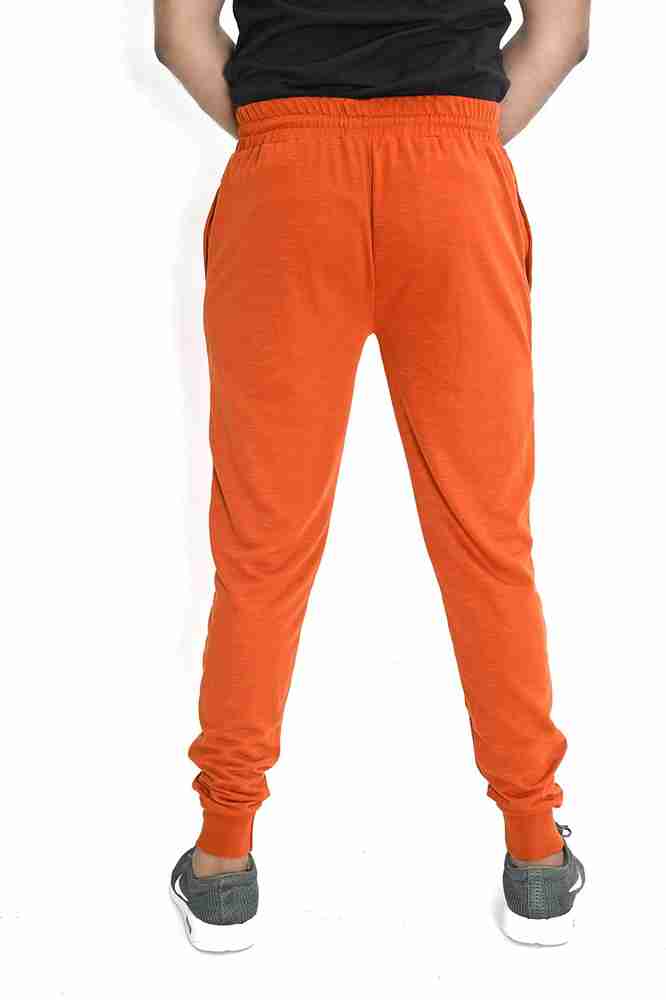 AJOG Solid Men Orange Track Pants Buy AJOG Solid Men Orange