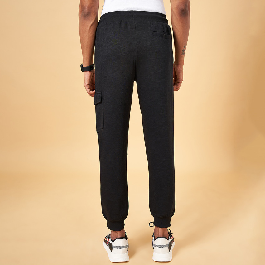 Ajile By Pantaloons Solid Men Black Track Pants Buy Ajile By