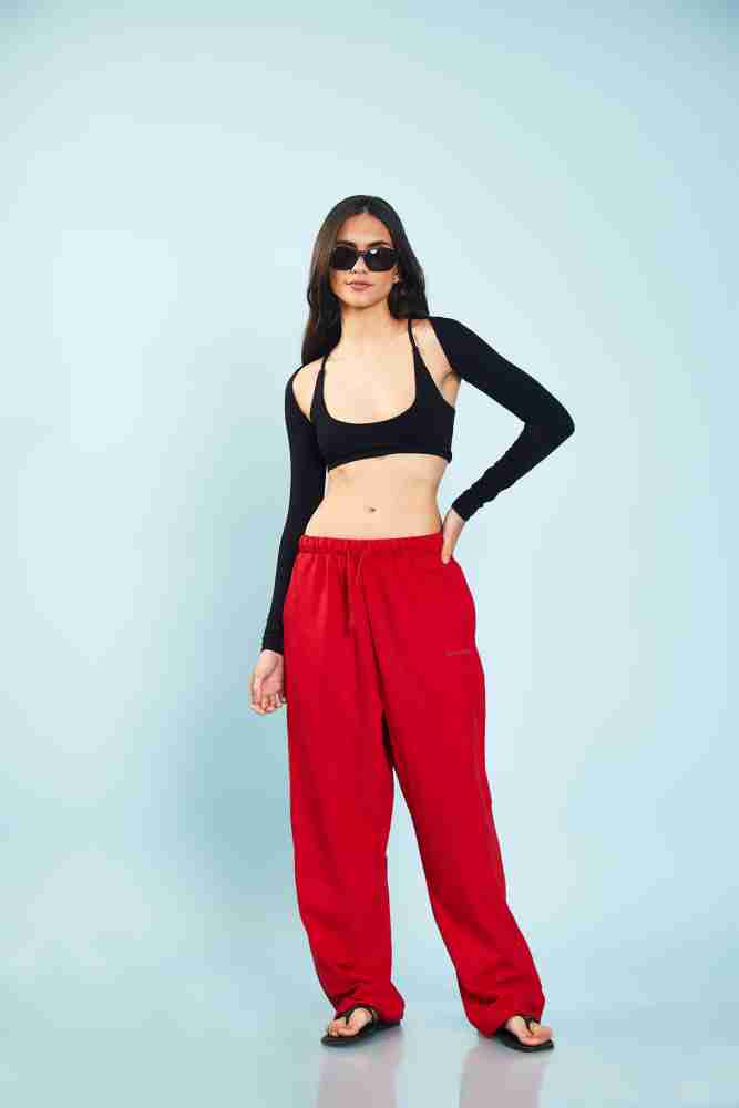 Red Loose Fit Joggers – Bonkers Corner