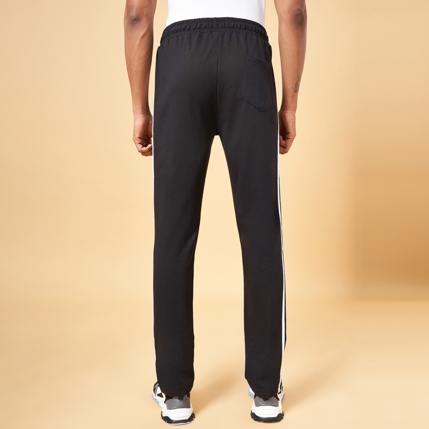 Ajile By Pantaloons Solid Men Black Track Pants Buy Ajile By