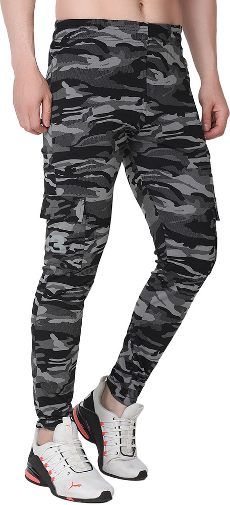 Army print track sale pants