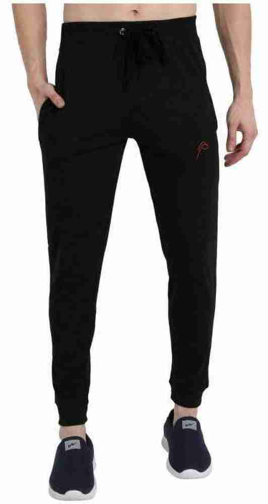 Genuxe Solid Men Black Track Pants Buy Genuxe Solid Men Black