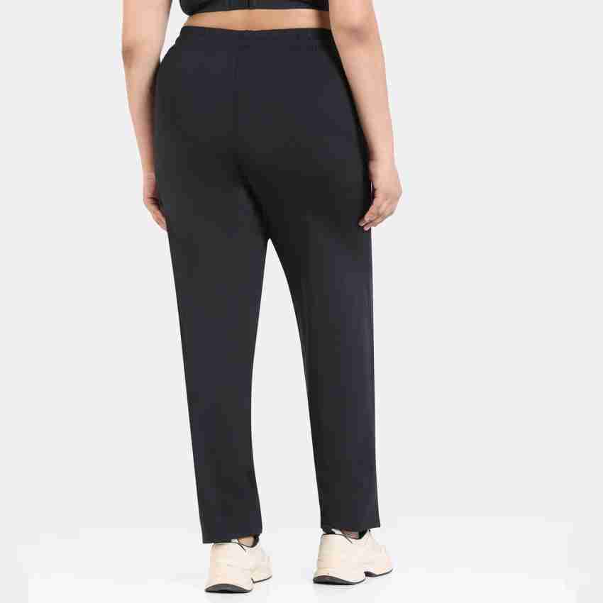 Zelocity by Zivame Solid Women Black Track Pants - Buy Zelocity by