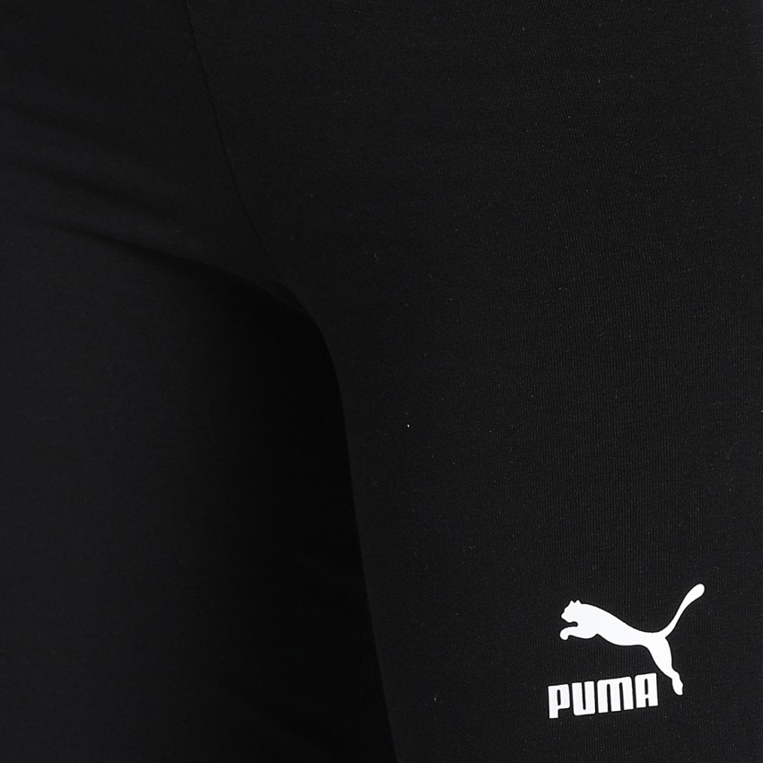 PUMA T7 Flared Pants Solid Women Black Track Pants