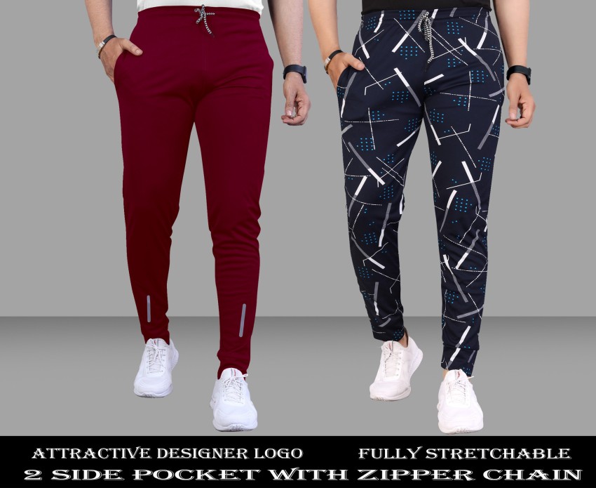 fcity.in - Feel Track Plain Men Track Pant Combo Pack Of 2 Track Pants /  Fancy
