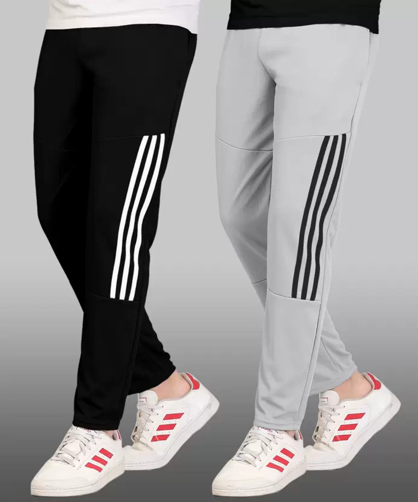 AARADH Striped Men Black Grey White Track Pants Buy AARADH Striped Men Black Grey White Track Pants Online at Best Prices in India Flipkart