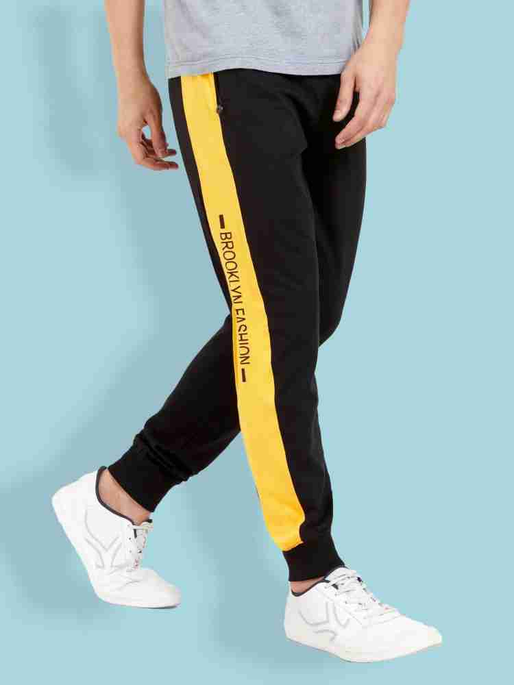 Black and yellow joggers mens online