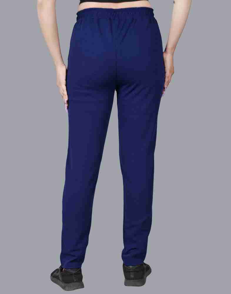 ANTRUE Solid Women Blue, Grey Track Pants - Buy ANTRUE Solid Women Blue,  Grey Track Pants Online at Best Prices in India
