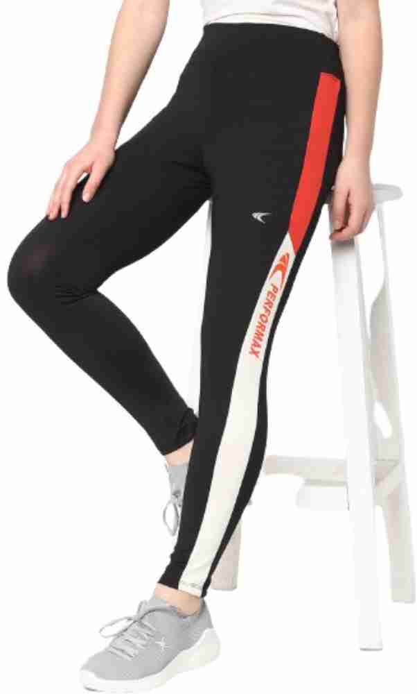 PERFORMAX Colorblock Women Black Track Pants - Buy PERFORMAX
