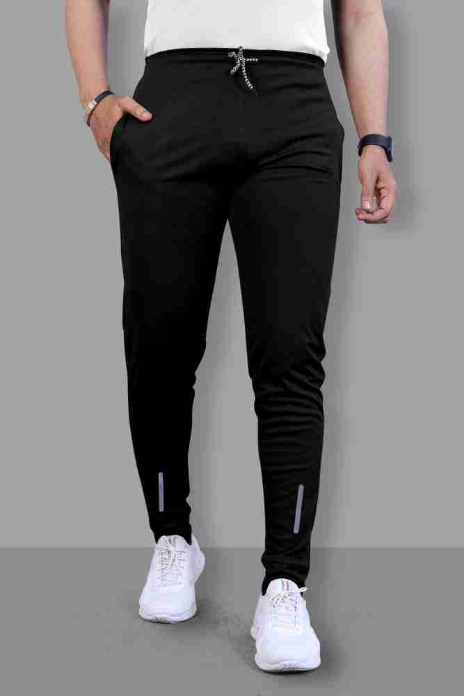 Z-DEVIL Solid Men Black Track Pants - Buy Z-DEVIL Solid Men Black Track  Pants Online at Best Prices in India