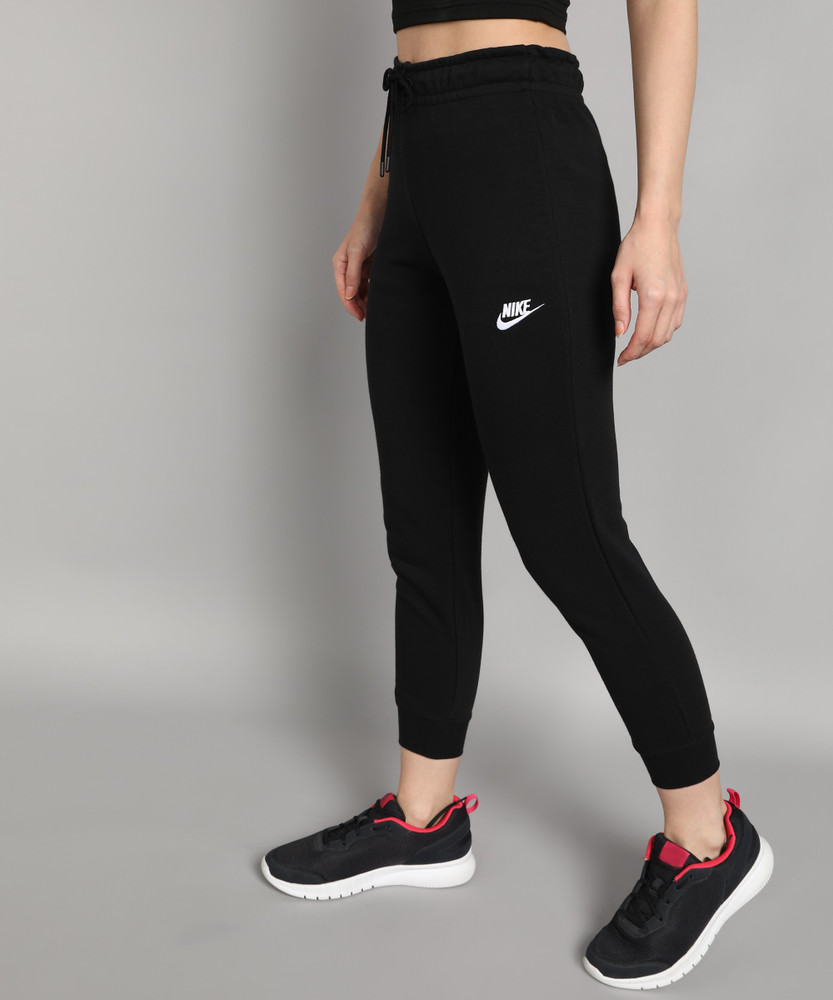 nike black essentials slim trackies