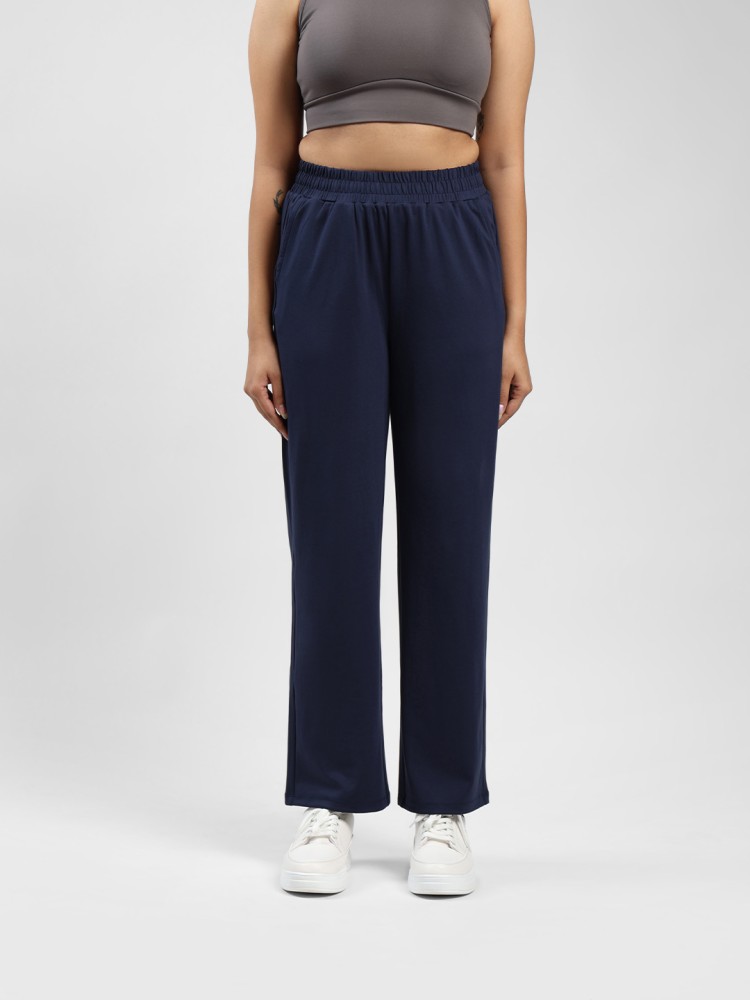 BlissClub Solid Women Dark Blue Track Pants - Buy BlissClub Solid Women  Dark Blue Track Pants Online at Best Prices in India