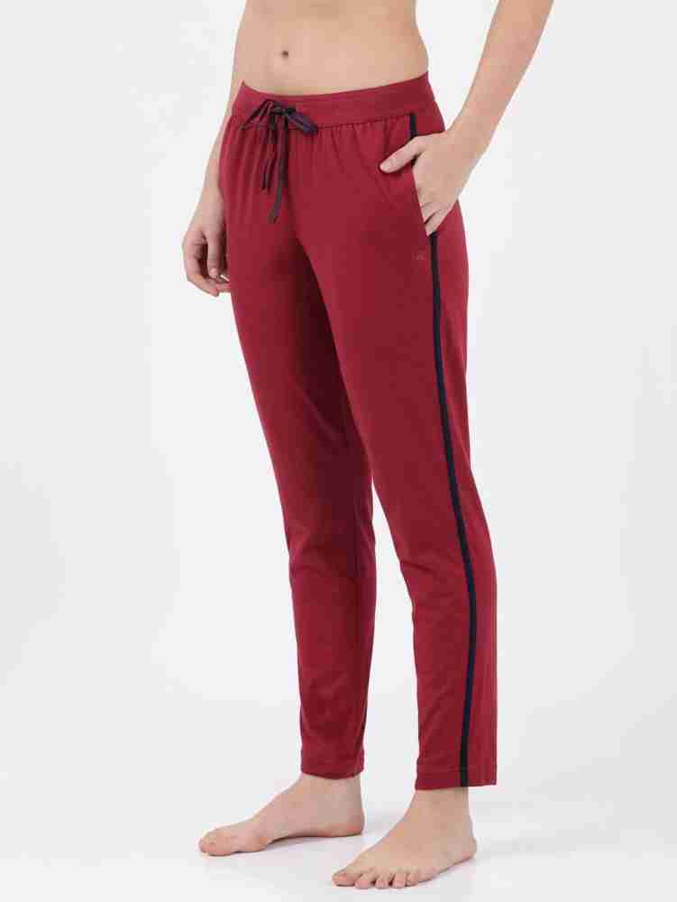 JOCKEY Solid Women Red Track Pants - Buy JOCKEY Solid Women Red Track Pants  Online at Best Prices in India