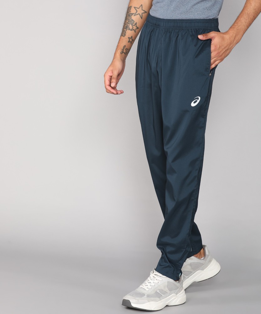 Buy Asics men sport fit drawstring brand logo running jogger pants navy  Online | Brands For Less