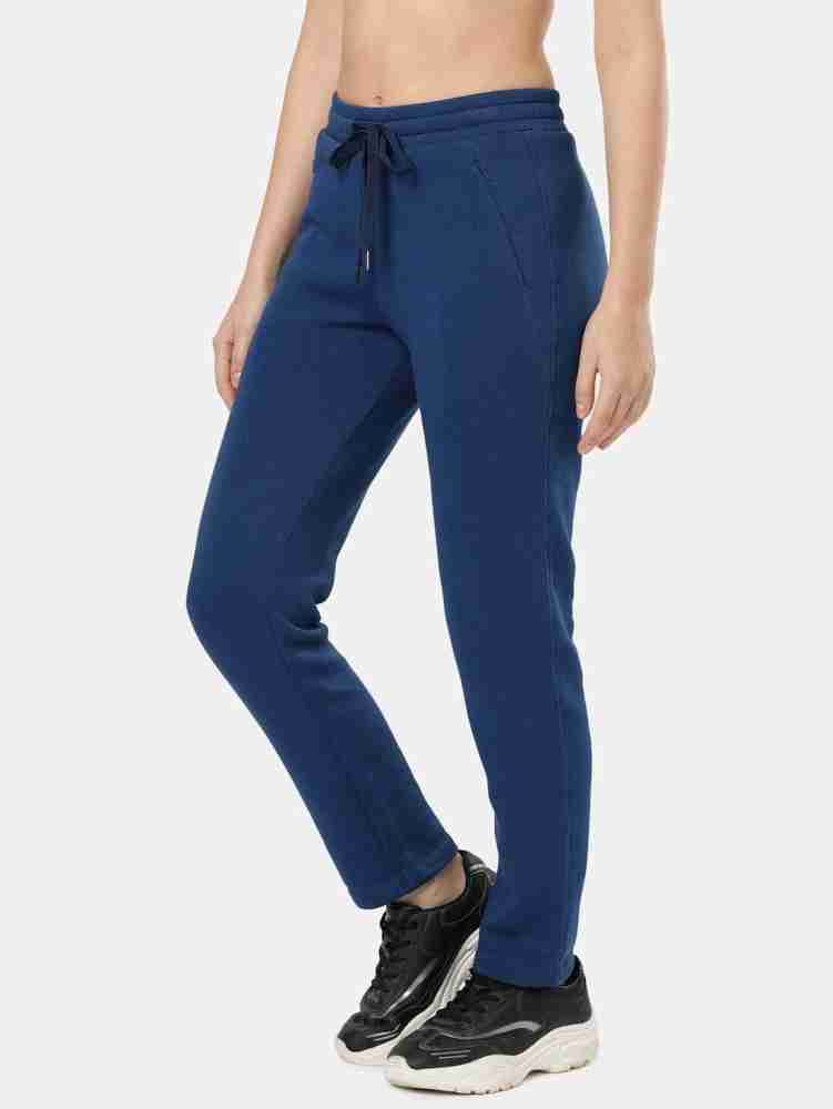 JOCKEY Solid Women Dark Blue Track Pants - Buy JOCKEY Solid Women