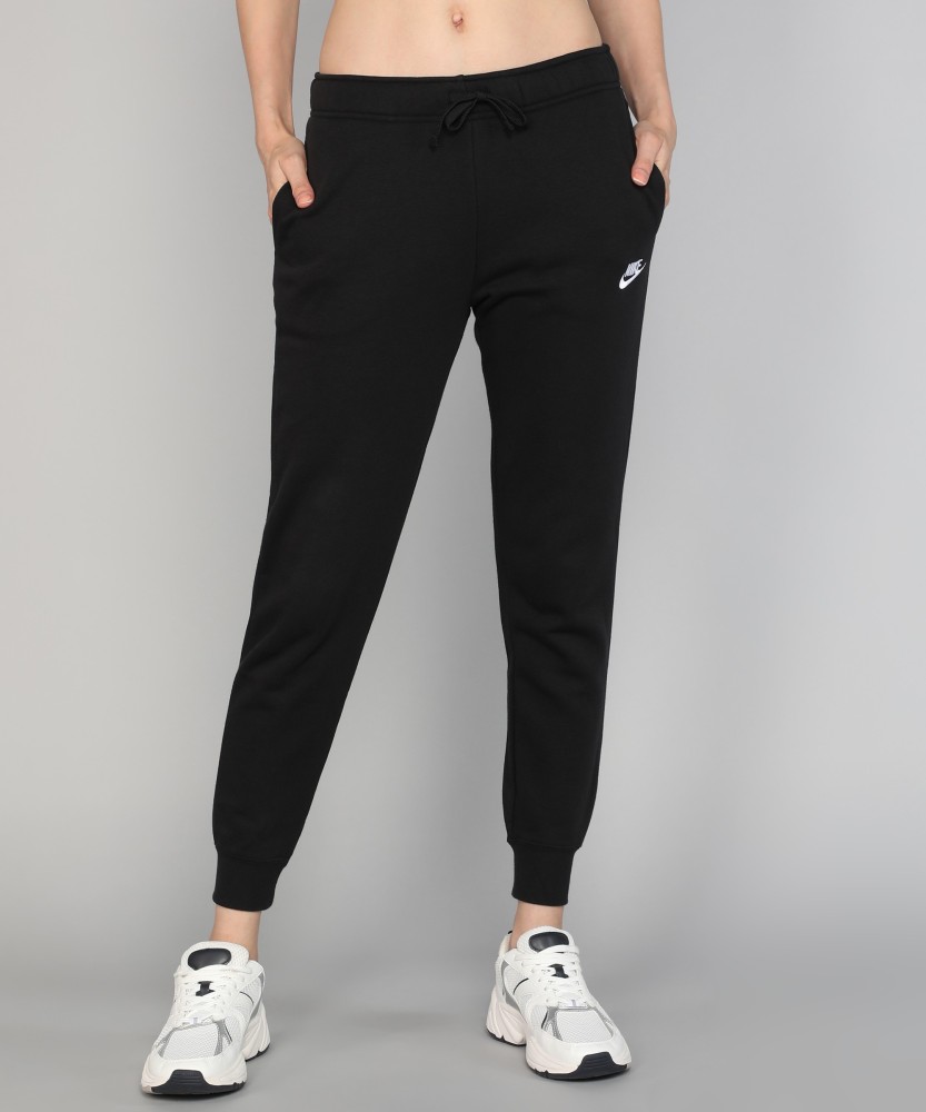 NIKE Sportswear Club Solid Women Black Track Pants - Buy NIKE