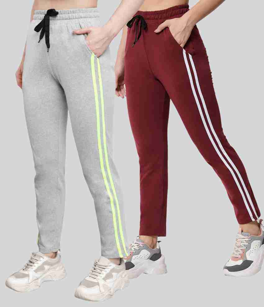 Q-Rious Striped Women Black Track Pants - Buy Q-Rious Striped Women Black  Track Pants Online at Best Prices in India