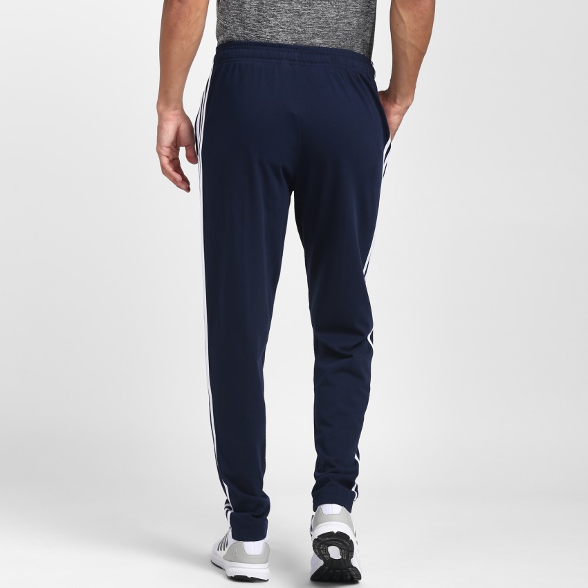 ADIDAS Striped Men Blue Track Pants - Buy ADIDAS Striped Men Blue Track  Pants Online at Best Prices in India