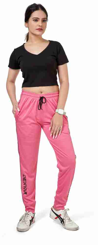 Boldecy Solid Women Pink Track Pants - Buy Boldecy Solid Women