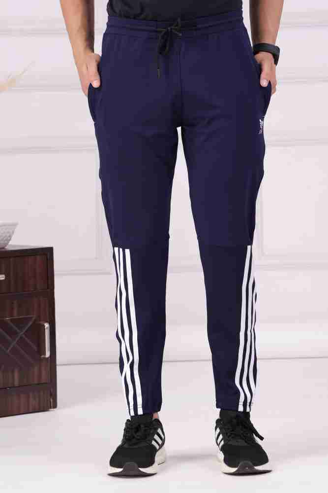 FABSTIEVE Solid Men Blue Track Pants - Buy FABSTIEVE Solid Men