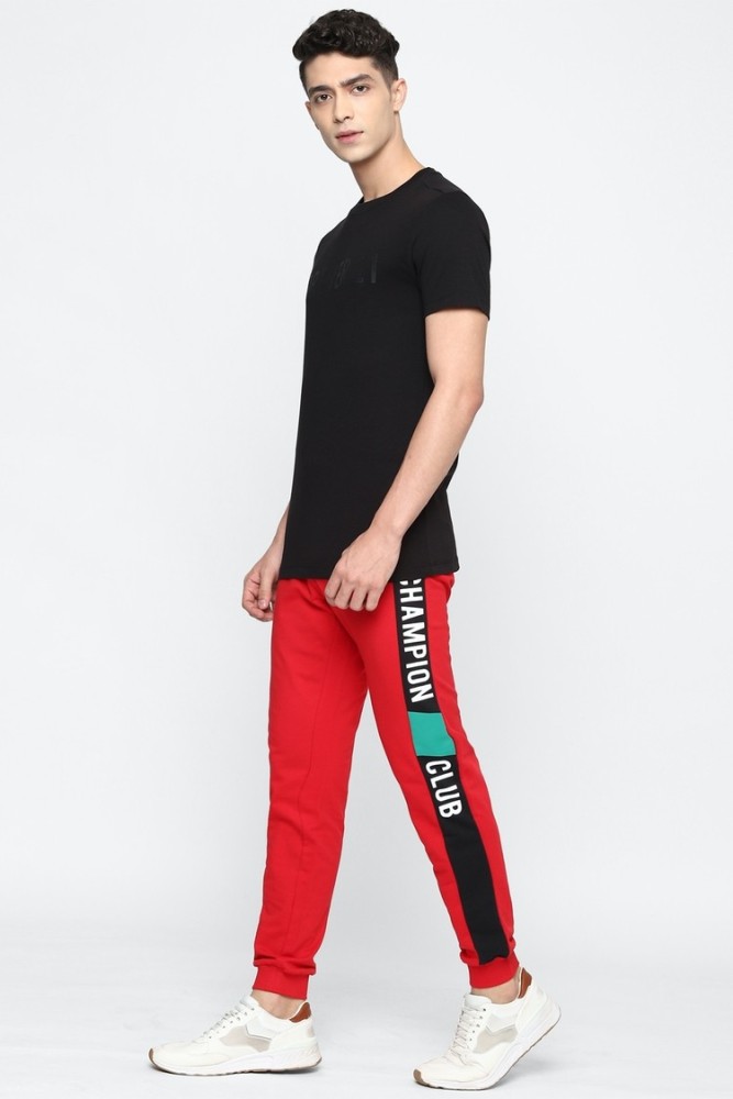 FOREVER 21 Striped Men Red Track Pants Buy FOREVER 21 Striped