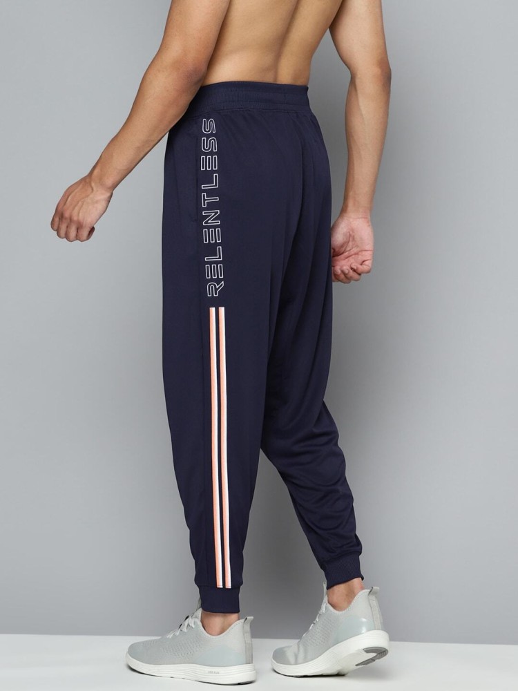 HRX By Hrithik Roshan Yoga Men Rapid-Dry Typography Sustainable Track Pants