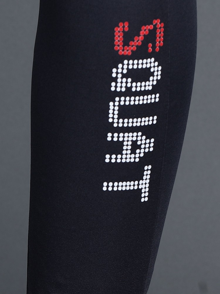 Zelocity Women Typographic Print Straight Track Pants For Women