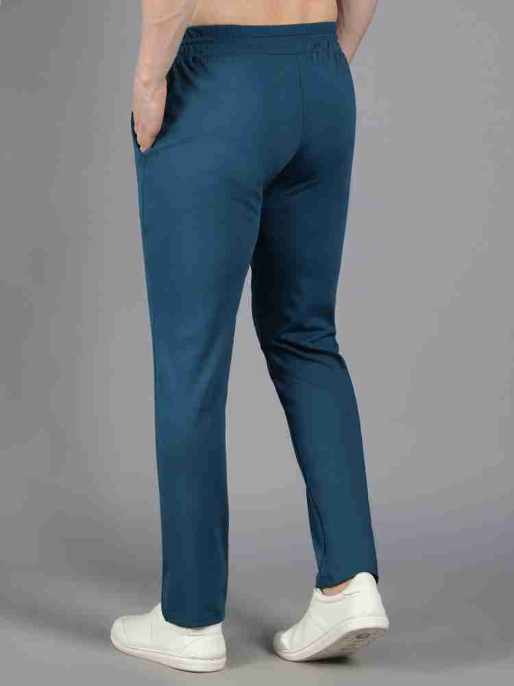 Waylene Solid Men Blue Track Pants - Buy Waylene Solid Men Blue