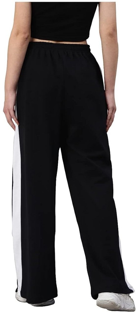 ASHRAFI TIZAARAT Striped Women Black Track Pants - Buy ASHRAFI TIZAARAT  Striped Women Black Track Pants Online at Best Prices in India