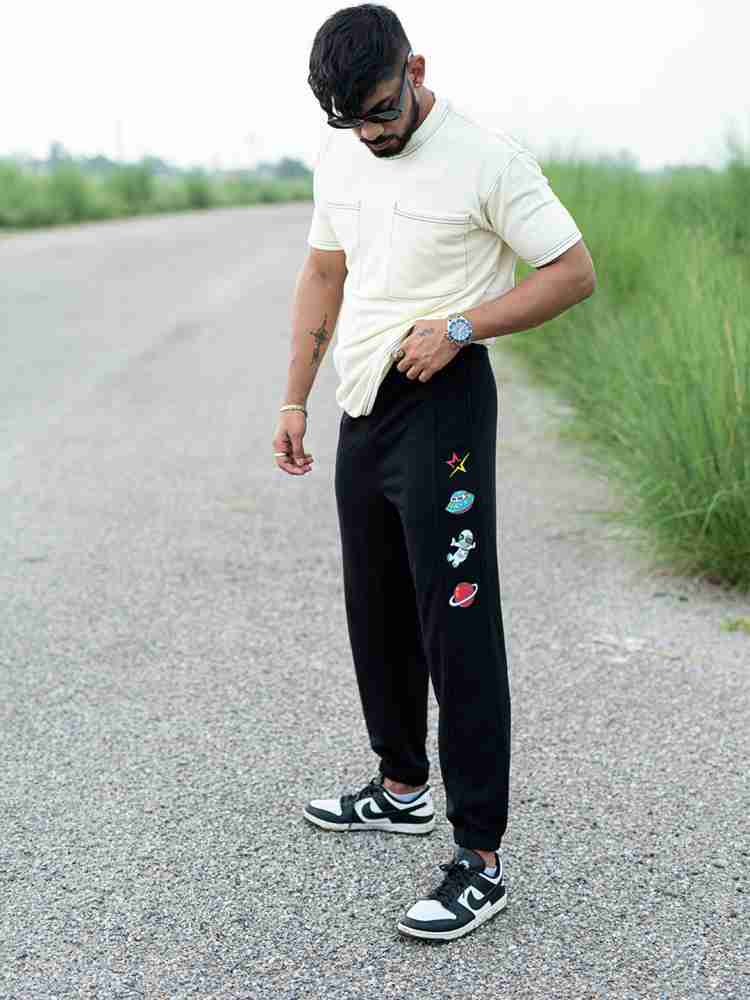 TISTABENE Printed Men Black Track Pants - Buy TISTABENE Printed Men Black  Track Pants Online at Best Prices in India