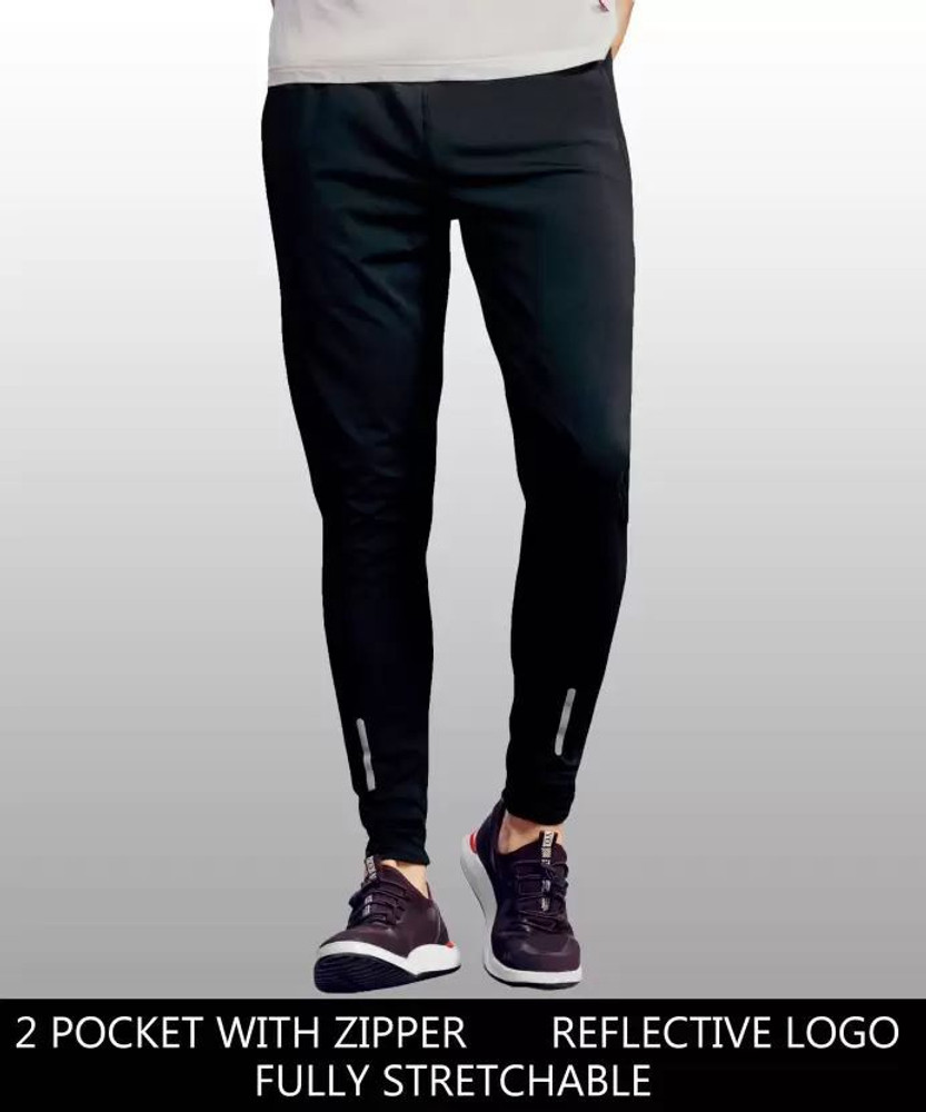 ZFX Sports Solid Men Black Track Pants Buy ZFX Sports Solid Men
