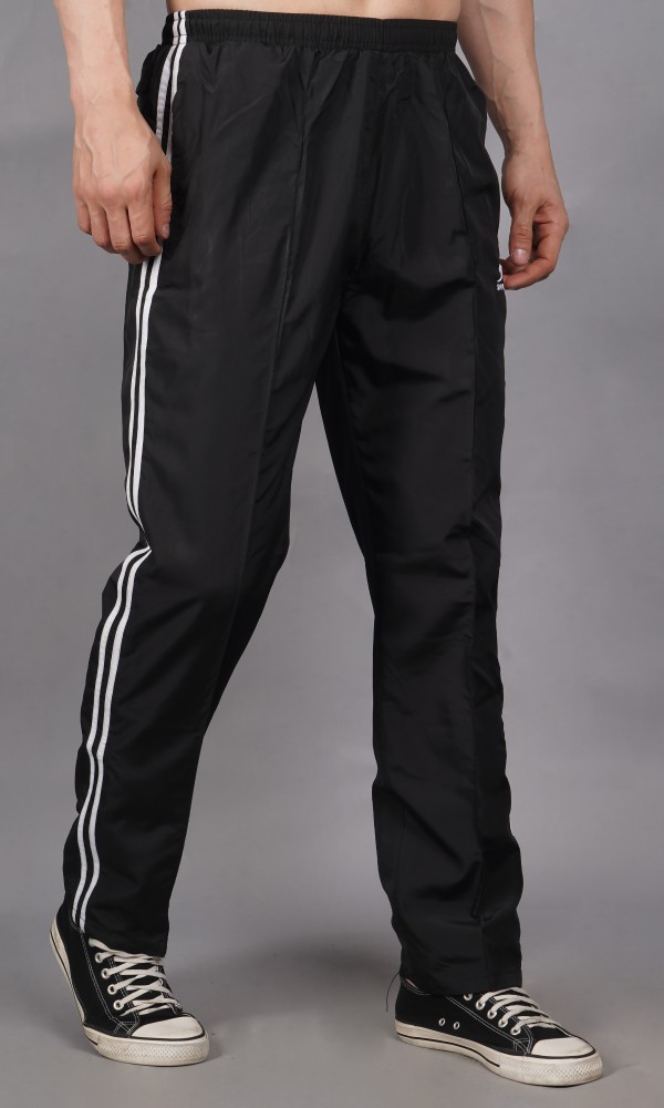 SHIV-NARESH Solid Men Black, White Track Pants - Buy SHIV-NARESH Solid Men  Black, White Track Pants Online at Best Prices in India