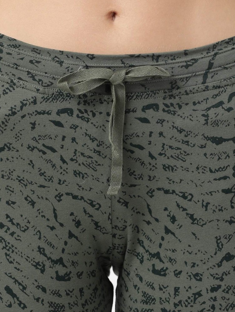 JOCKEY Printed Women Green Track Pants - Buy JOCKEY Printed Women Green  Track Pants Online at Best Prices in India