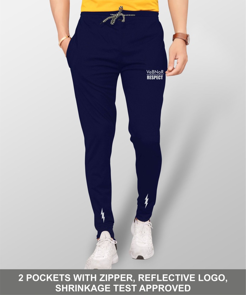 Mens track pants with zipper sales pockets india