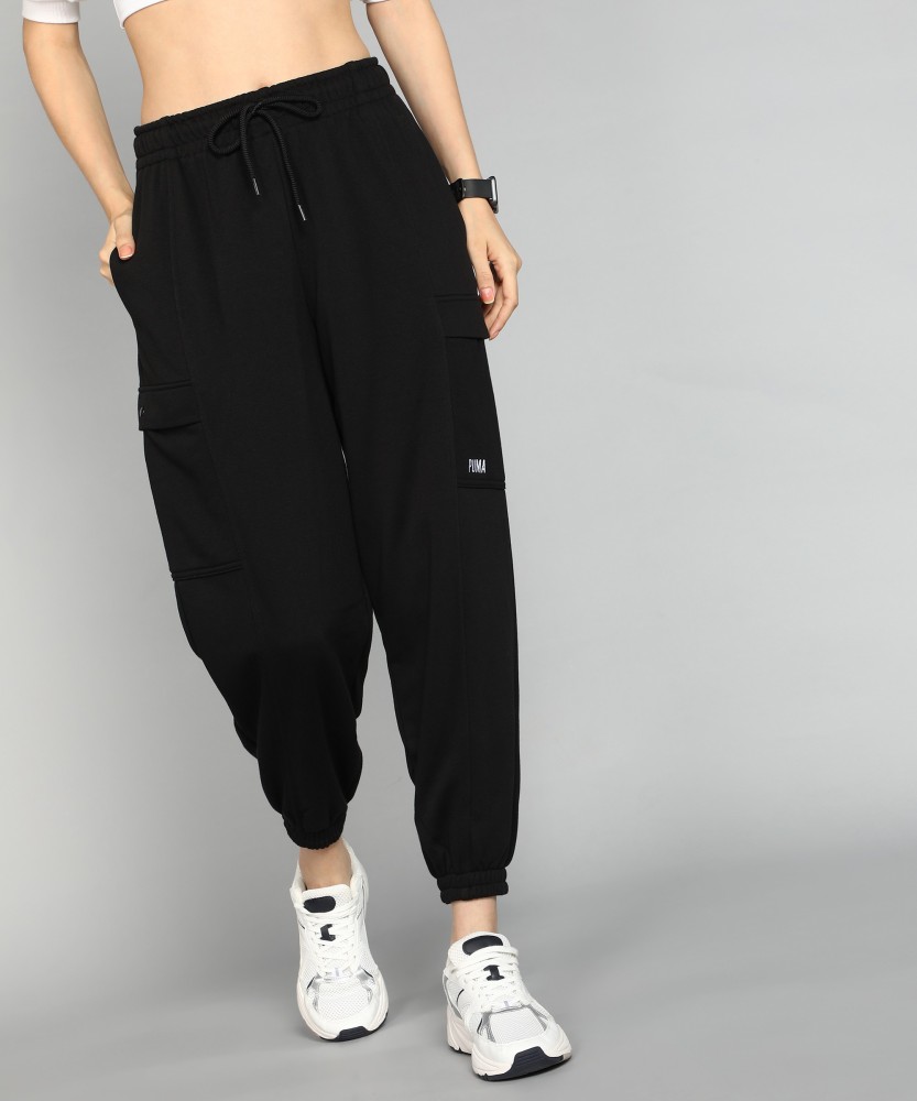 PUMA SWxP Cargo Pants Solid Women Black Track Pants  Buy PUMA SWxP Cargo  Pants Solid Women Black Track Pants Online at Best Prices in India   Flipkartcom