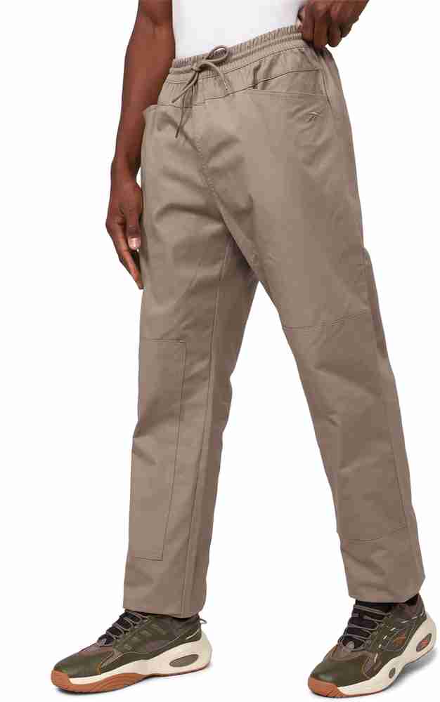 REEBOK Solid Men Brown Track Pants Buy REEBOK Solid Men Brown