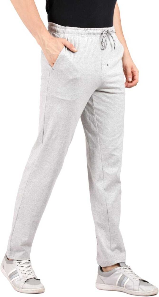 Cotton Planet Solid Men Grey Track Pants - Buy Cotton Planet Solid Men Grey Track  Pants Online at Best Prices in India