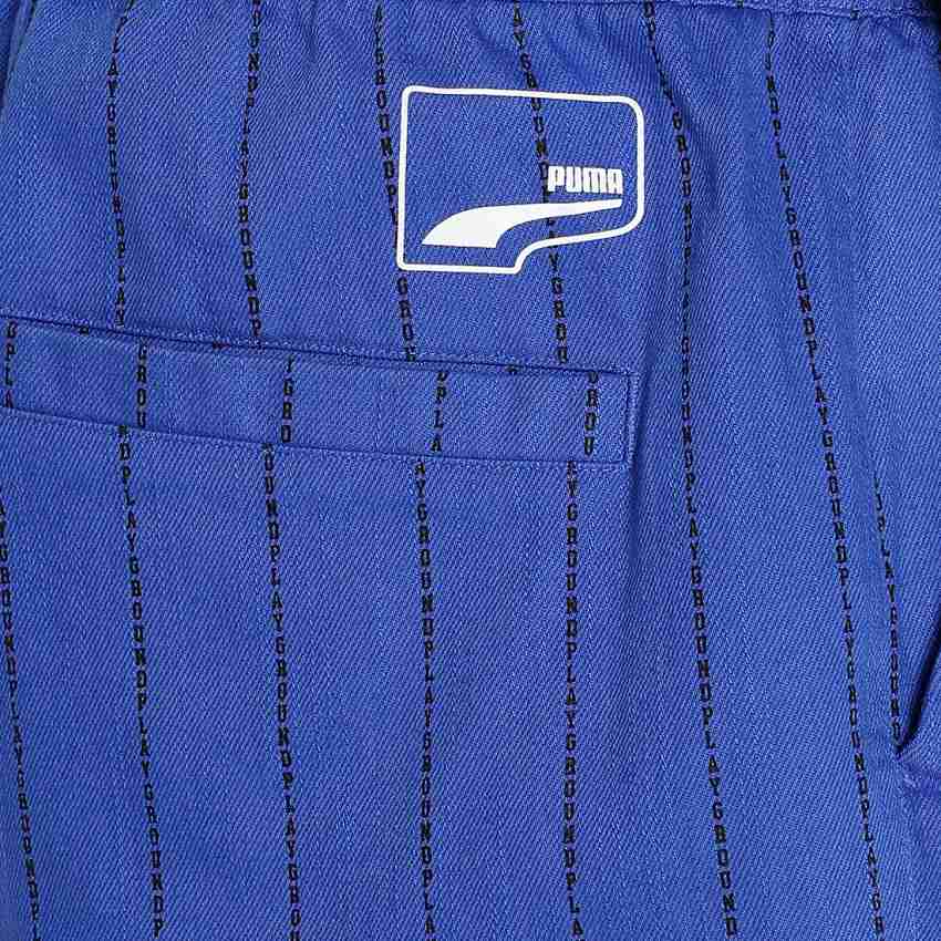 PUMA UPTOWN AOP Wide Leg Pants Striped Men Blue Track Pants - Buy