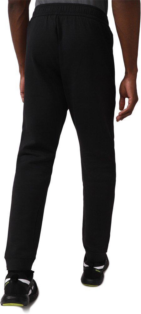 Male Cotton Rich Zipper Pocket Solid Track Pant for Men Size S M L XL