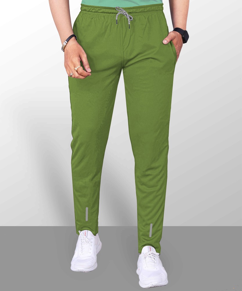 Green discount track pants