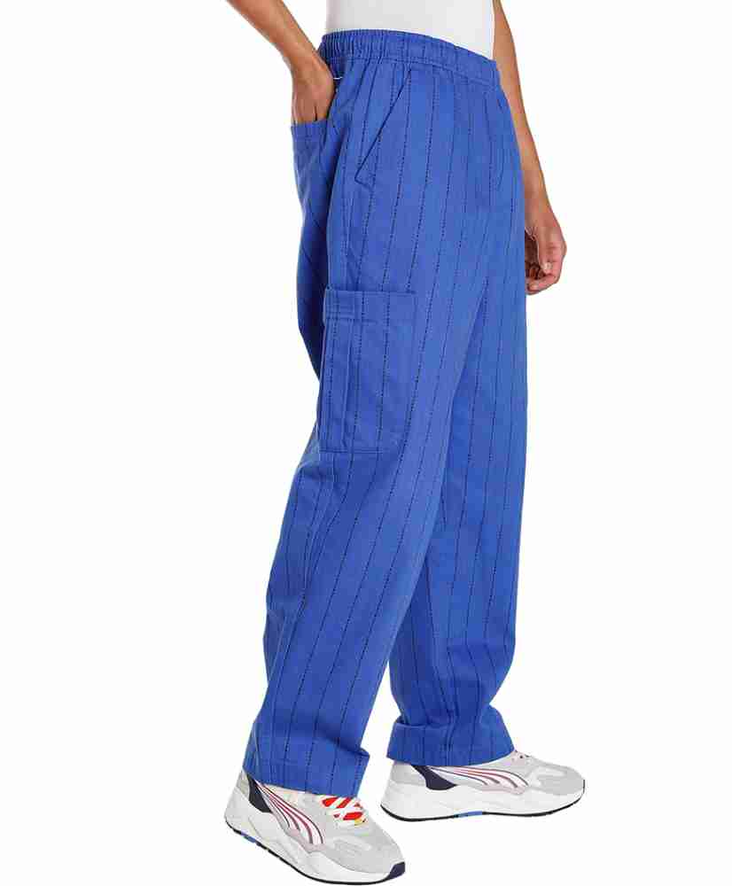 PUMA UPTOWN AOP Wide Leg Pants Striped Men Blue Track Pants - Buy