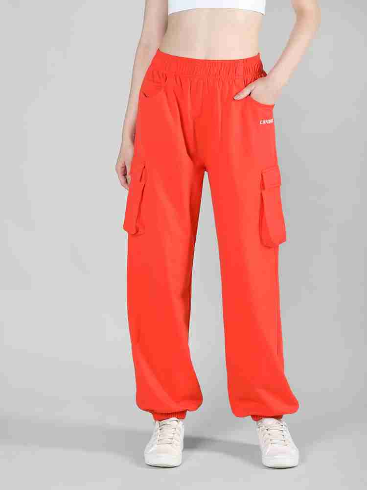 Orange track pants womens clearance