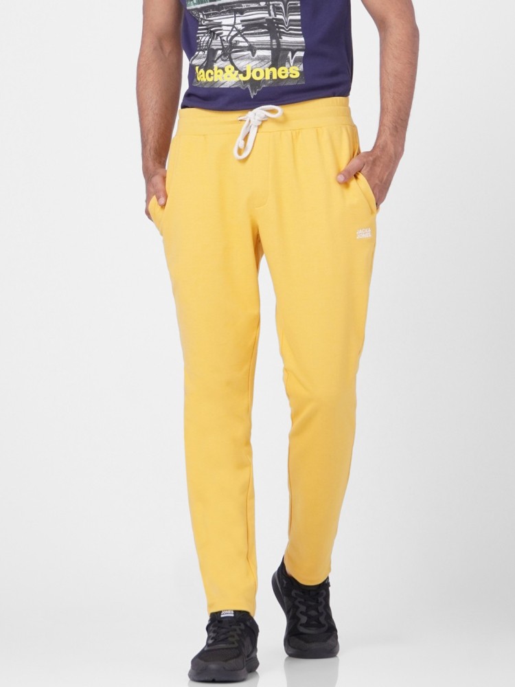 Mens yellow track pants best sale