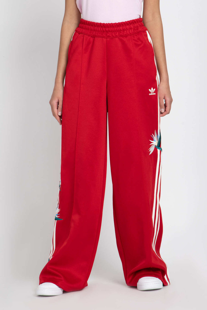red womens adidas pants