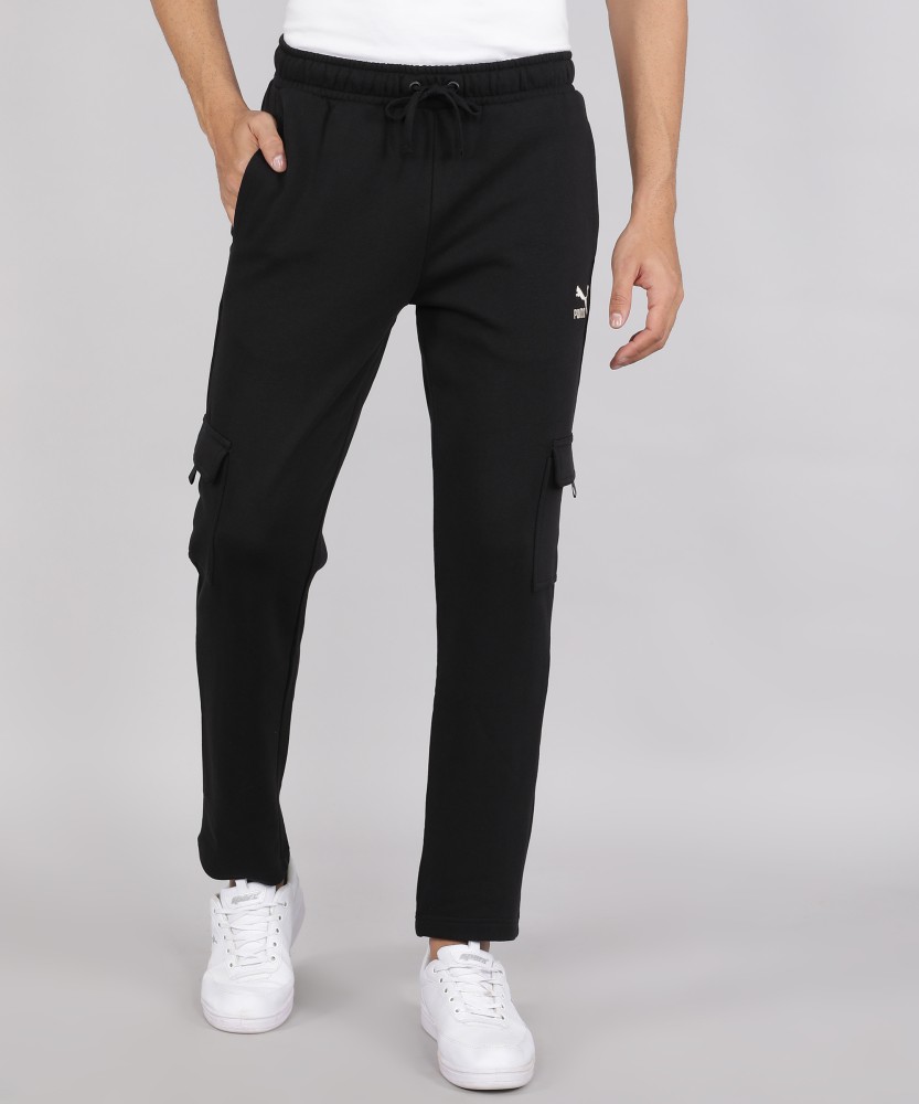 PUMA Solid Men Black Track Pants - Buy PUMA Solid Men Black Track Pants  Online at Best Prices in India