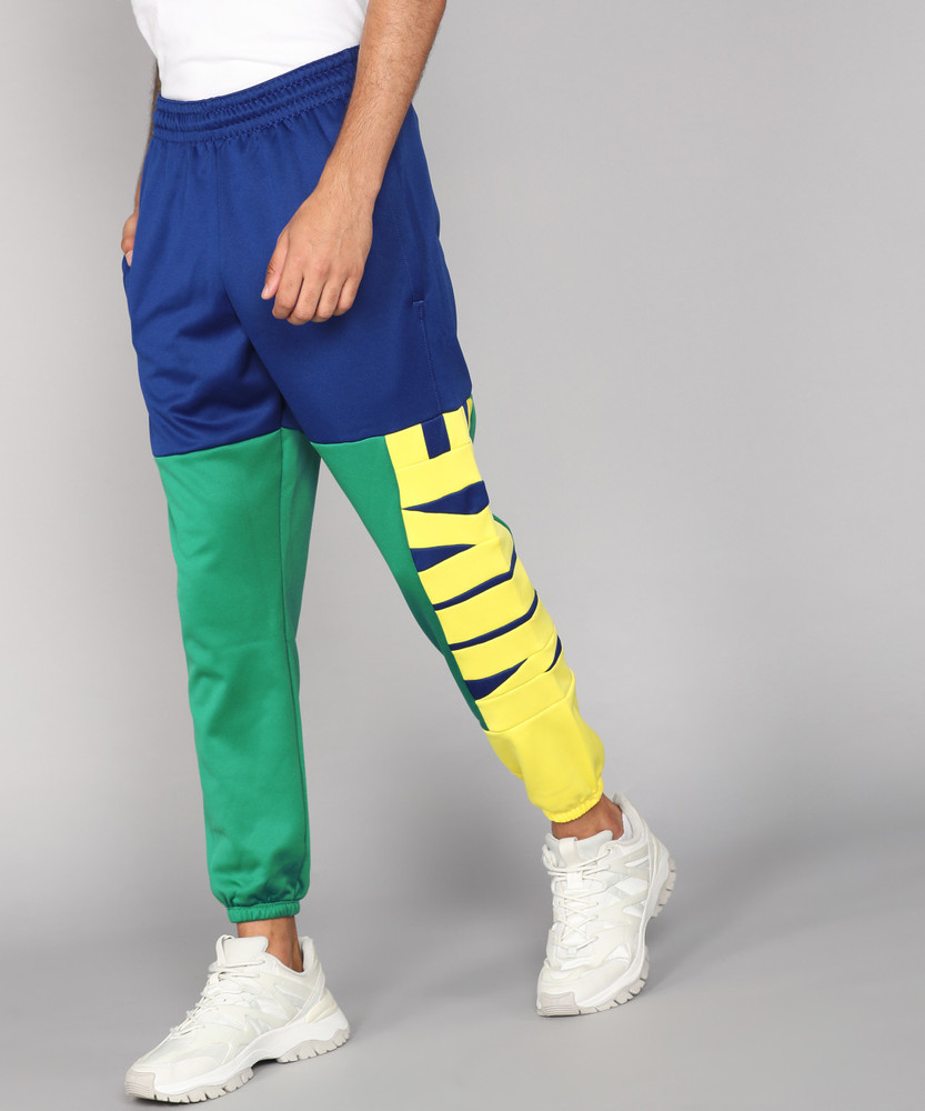 Nike nylon colour block popper pants clearance