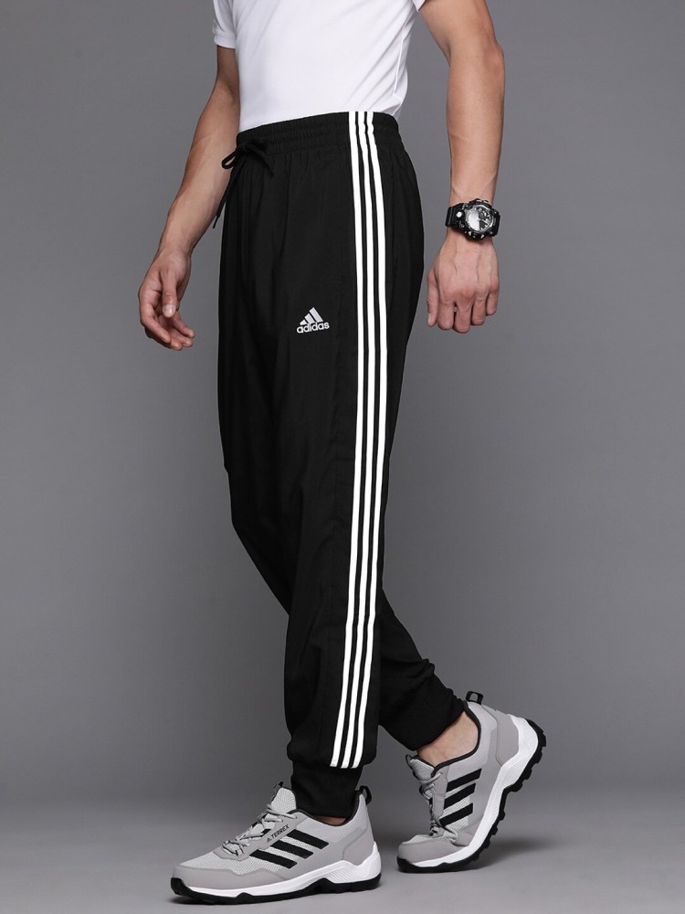Adidas 3 Stripes Track Pants Black - Adidas At 80s Casual Classics