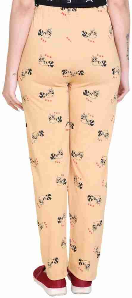 RG BY SS CLOTHING Printed Women Beige Track Pants - Buy RG BY SS