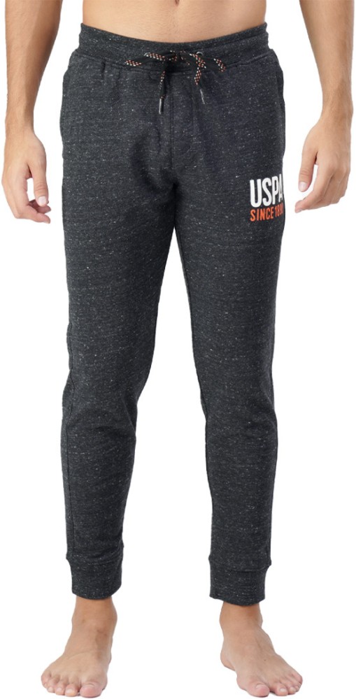 Buy online Black Solid Joggers Track Pant from Sports Wear for Men by U.s.  Polo Assn. for ₹1399 at 0% off