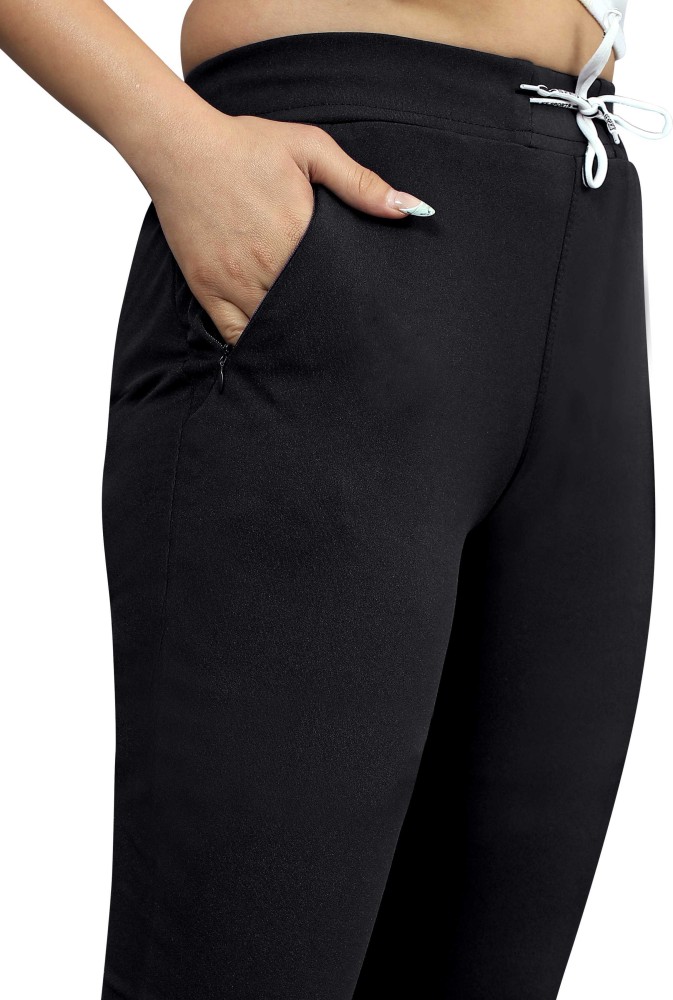 Radheyk Solid Women Black Track Pants - Buy Radheyk Solid Women Black Track  Pants Online at Best Prices in India